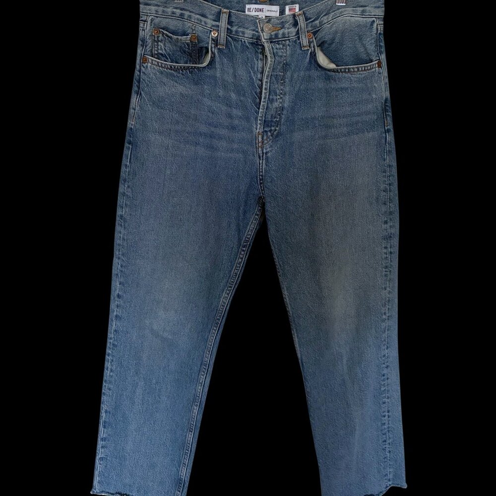 Re/Done High Rise Stovepipe Jeans